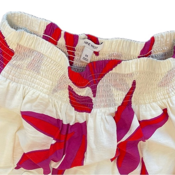 Nine West Pink Sky Trip Floral Skirt Set Medium - Picture 5 of 11